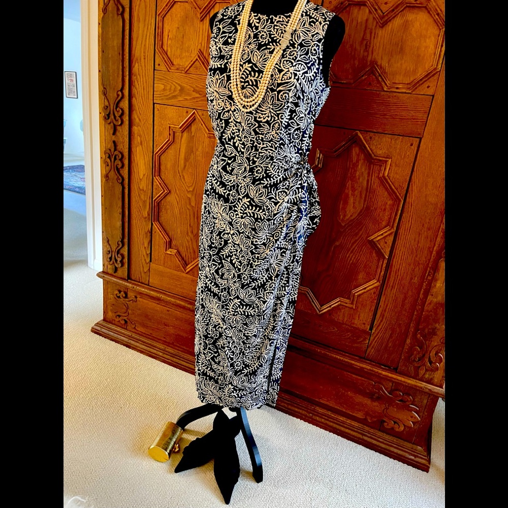 Maggy London Silk Wrap Dress